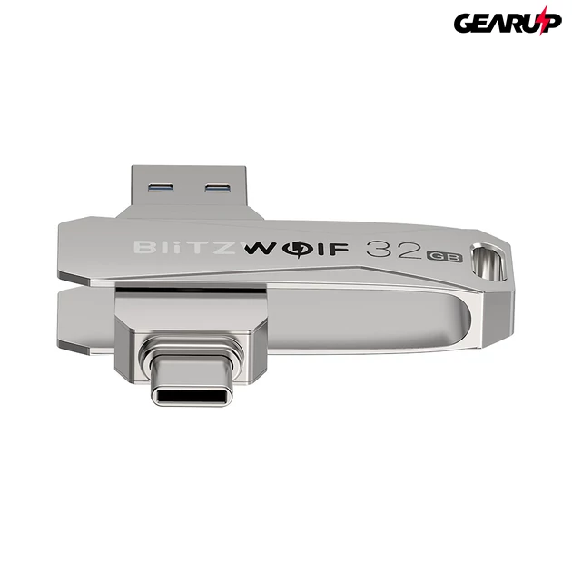 Kép 8/8 - BlitzWolf BW-UPC2: USB Type C és USB 3.0 PenDrive telefonhoz, alumínium ház (64GB)