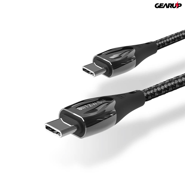 BlitzWolf® BW-FC1: Type-C - Type-C USB kábel, 100W, 5A - 1.8m 1