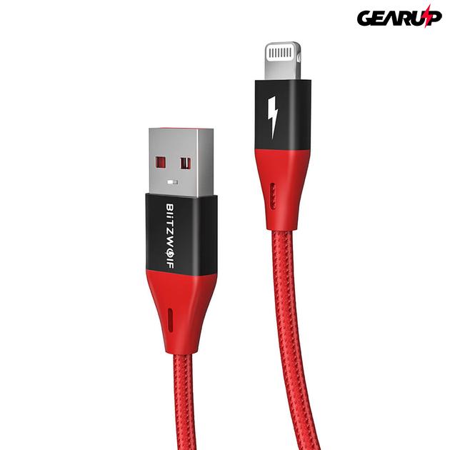 BlitzWolf® BW-MF10 Pro: Lightning töltő- és adatkábel (1.8m)