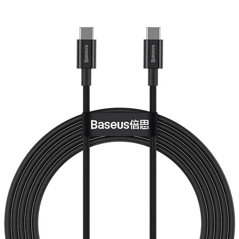 Baseus Superior Series USB-C-USB-C kábel, 100 W, 1 m (fekete)