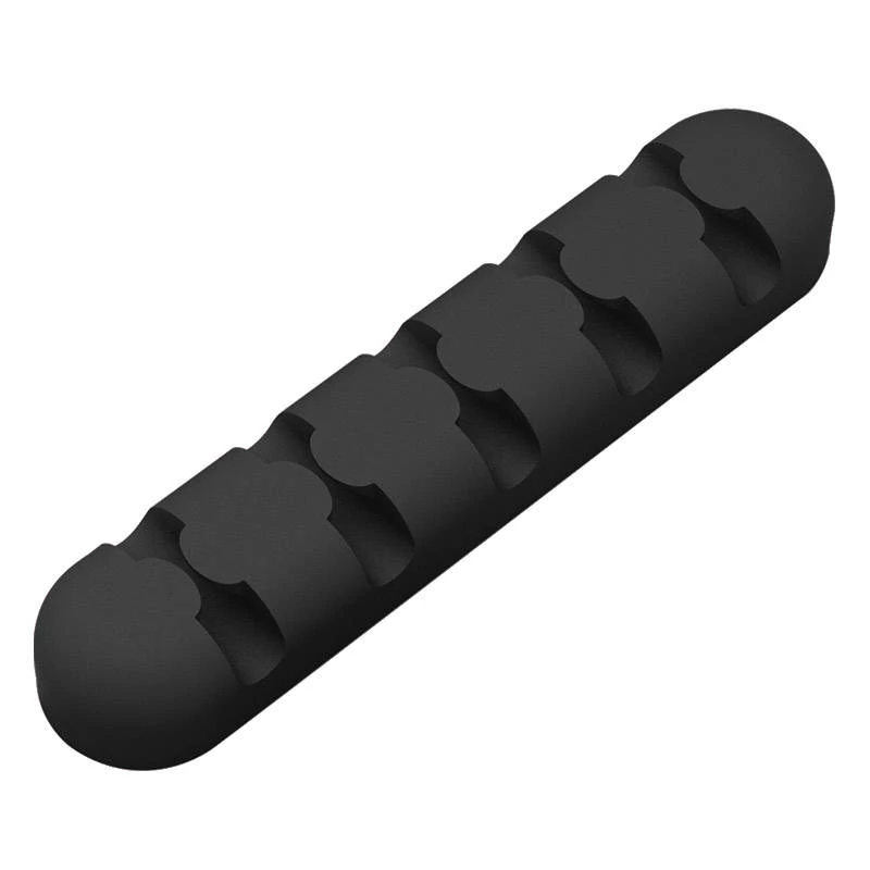 Orico öntapadós kábeltartó, 5 kábelhez (fekete)