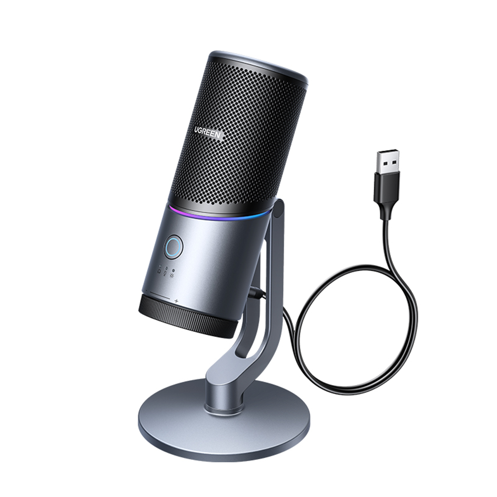 UGREEN USB asztali mikrofon RGB fénnyel, DSP zajszűréssel