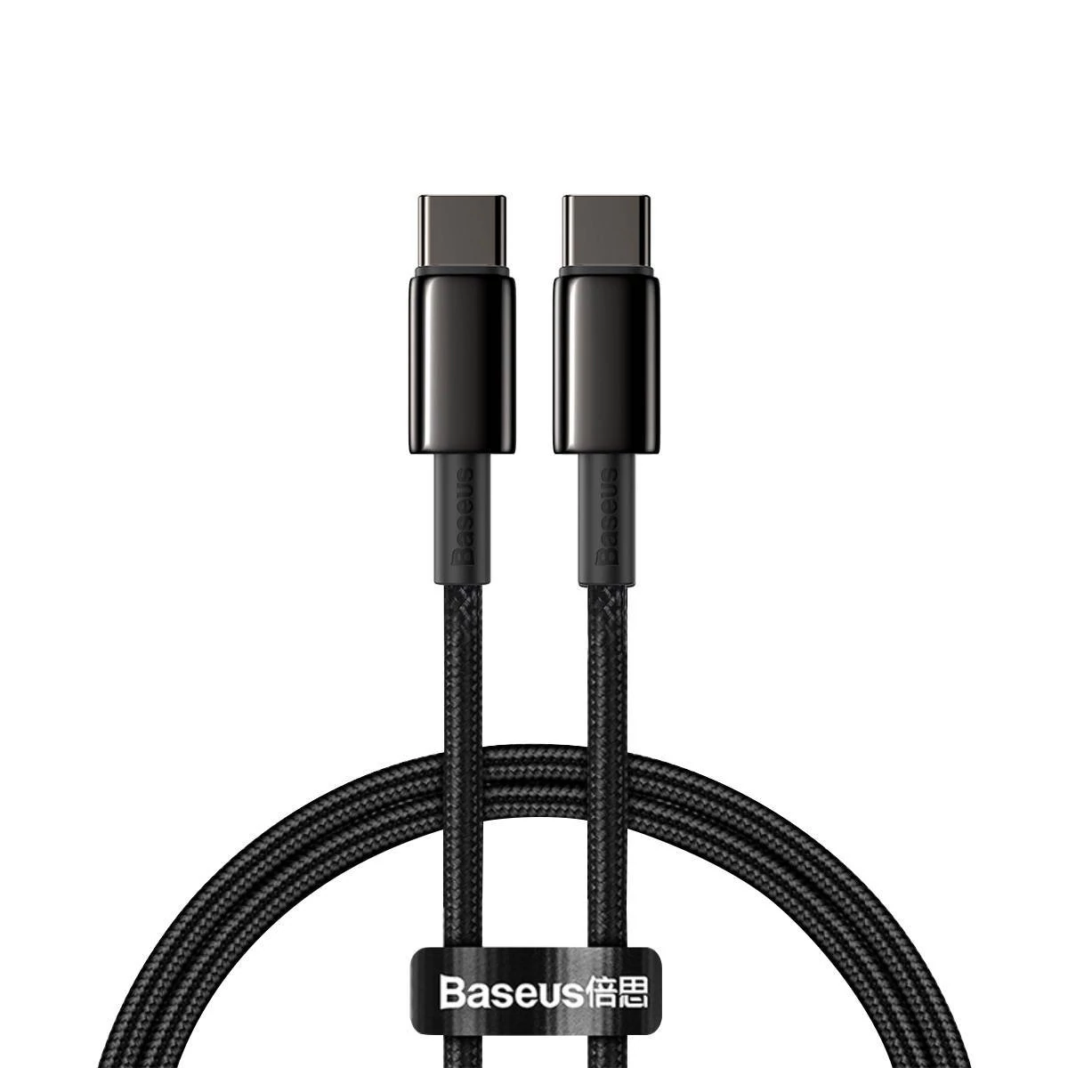 Baseus Tungsten Gold USB-C-USB-C kábel, 100W, 2 m (fekete)