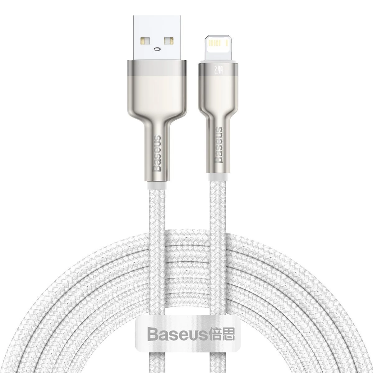 Baseus Cafule USB/Lightning kábel 2,4A, 2m (fehér)