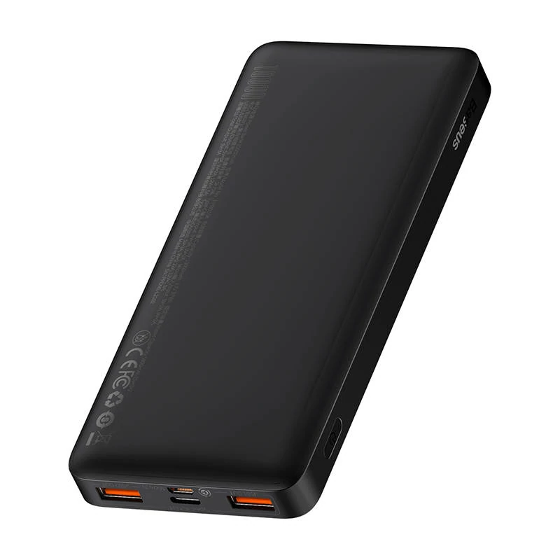 Baseus Bipow powerbank 10000mAh, 2xUSB, USB-C, 20W (fekete)