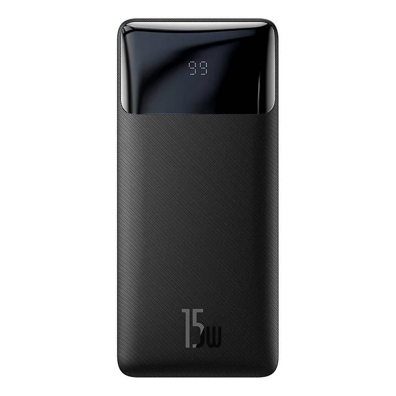 Baseus Bipow Powerbank 10000 mAh, 2xUSB, USB-C, 15W (fekete)