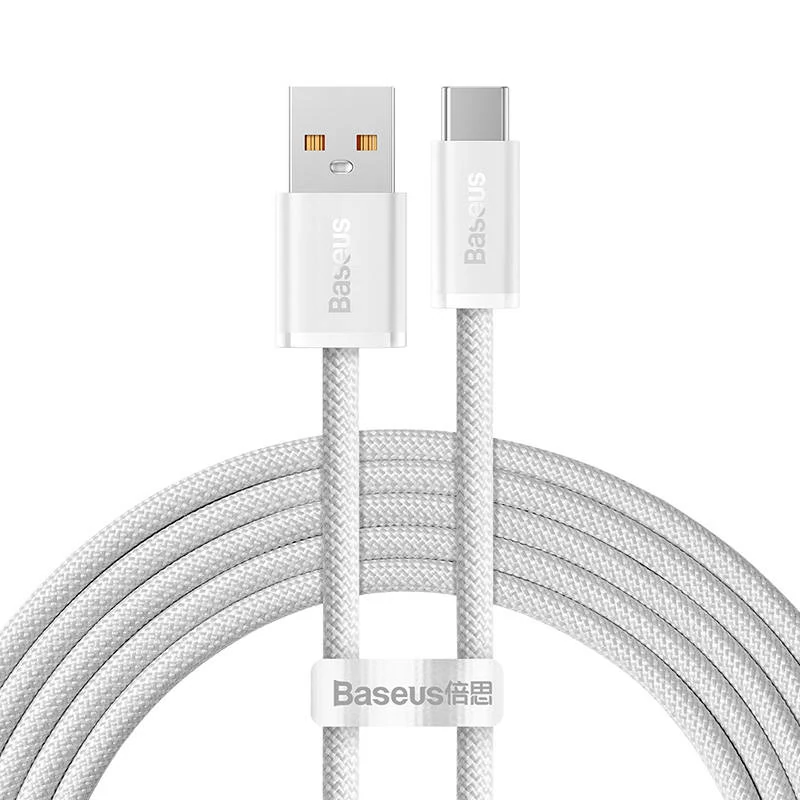 Baseus Dynamic Series USB/USB-C kábel, 100W, 2m (fehér)