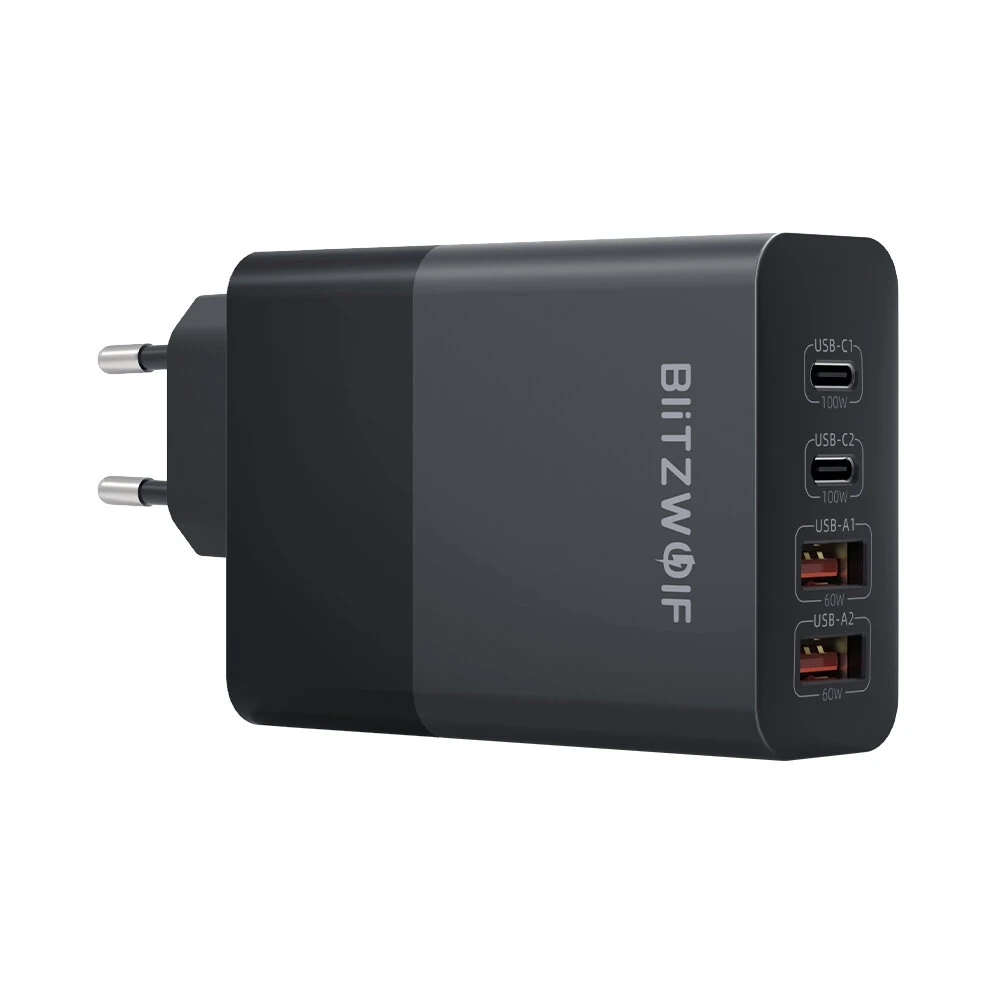 BlitzWolf BW-S29 120W teljesítményű 4 kimeneti portos gyorstöltő adapter