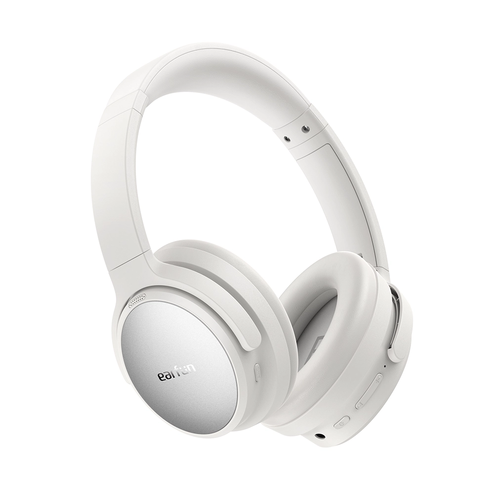 EarFun Tune Pro vezeték nélküli zajszűréses, dupla hangszórós fejhallgató, 120 órás üzemidővel és színház üzemmóddal - Fehér