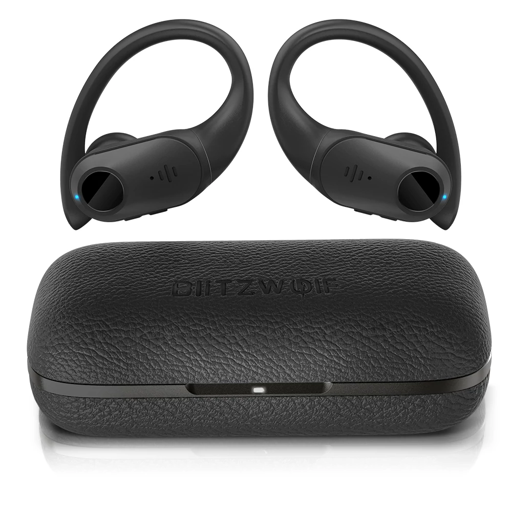 BlitzWolf BW-FYE10 teljesen vezeték nélküli Dynamic Driver fülhallgató bőr töltődobozzal