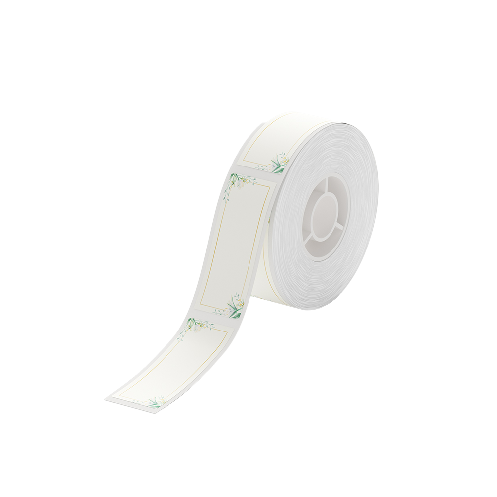 Niimbot termál címke 12x30 mm, 195 db (virágos)