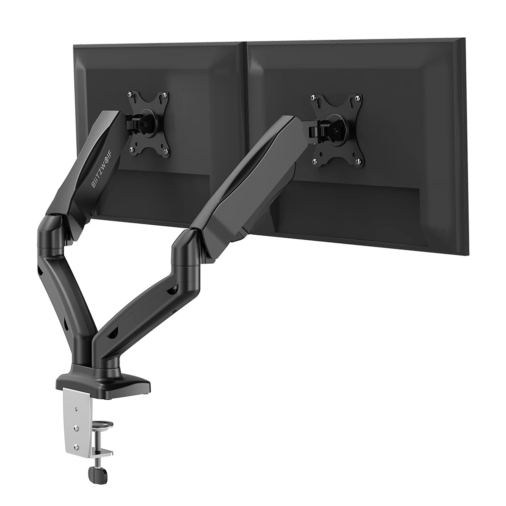 BlitzWolf BW-MS3 Dual Monitor állvány asztalra pneumatikus karral