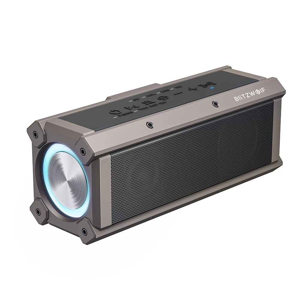 BlitzWolf BW-WA3 5000mAh vezeték nélküli Bluetooth hangszóró beépített mélynyomóval - 100W