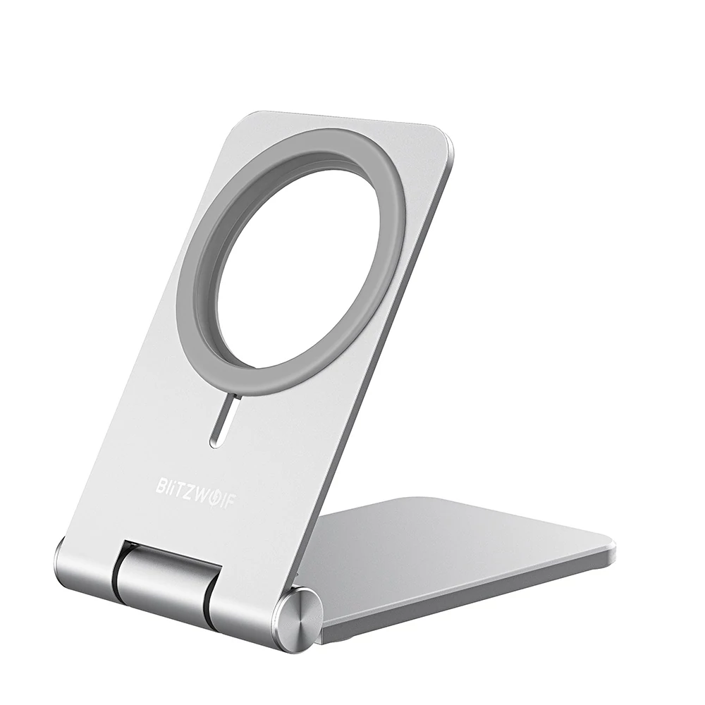 BlitzWolf BW-TS5 MagSafe vezeték nélküli töltő állvány (ezüst)