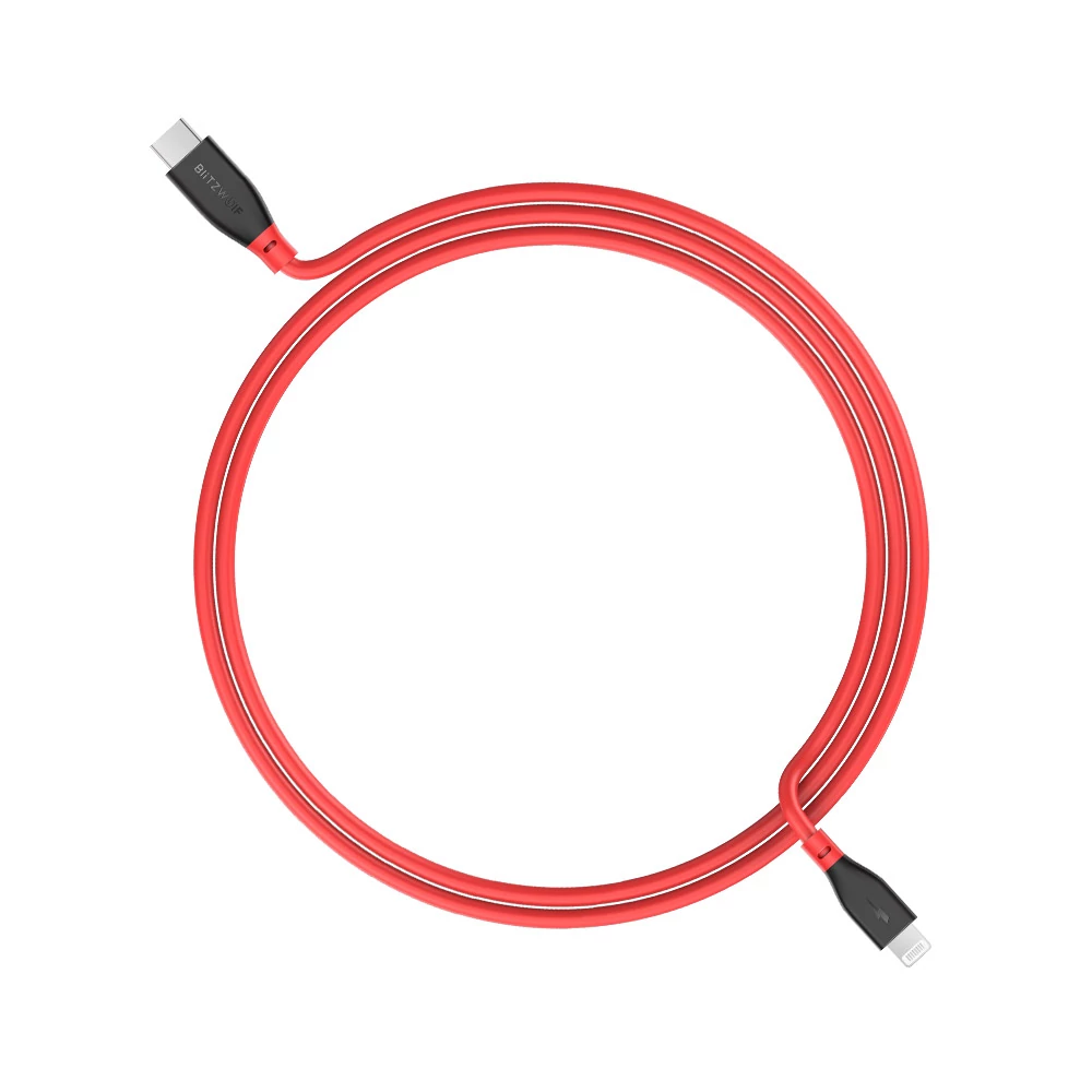 BlitzWolf BW-CL1 USB-C/Lightning gyorstöltő kábel iPhonehoz - PD 3.0 - 0.91m
